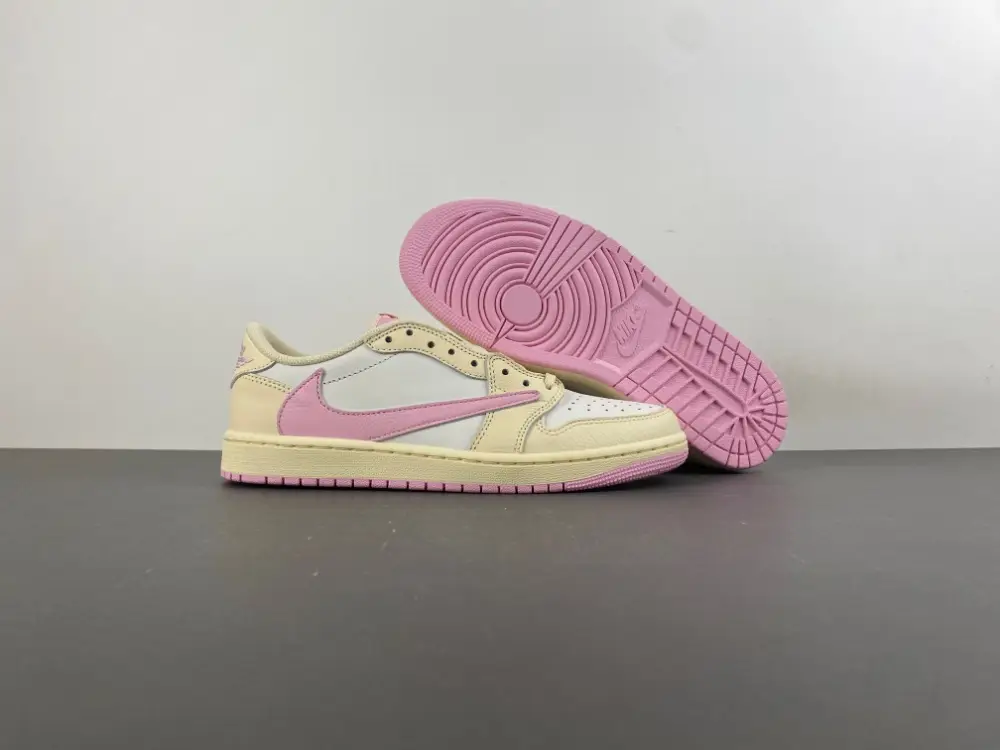 Travis Scott x Air Jordan 1 Low OG Shy Pink 