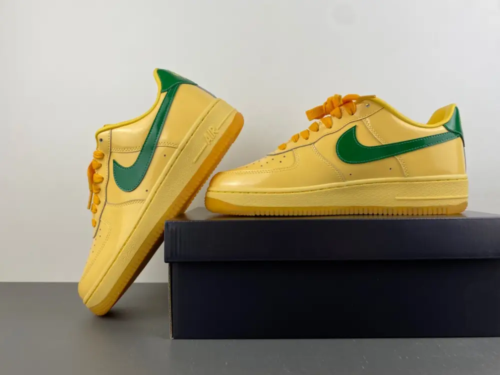 Nike Air Force 1 Low 'Patent Leather Topaz Gold' 
