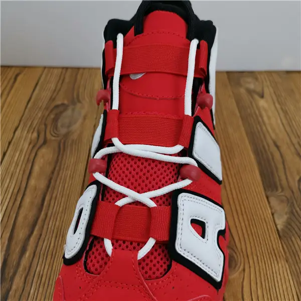 Nike Air More Uptempo University Red Black White 