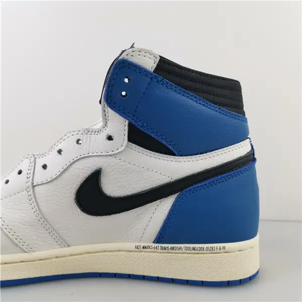 TRAVIS SCOTT X FRAGMENT X AIR JORDAN 1 BLUE WHITE 