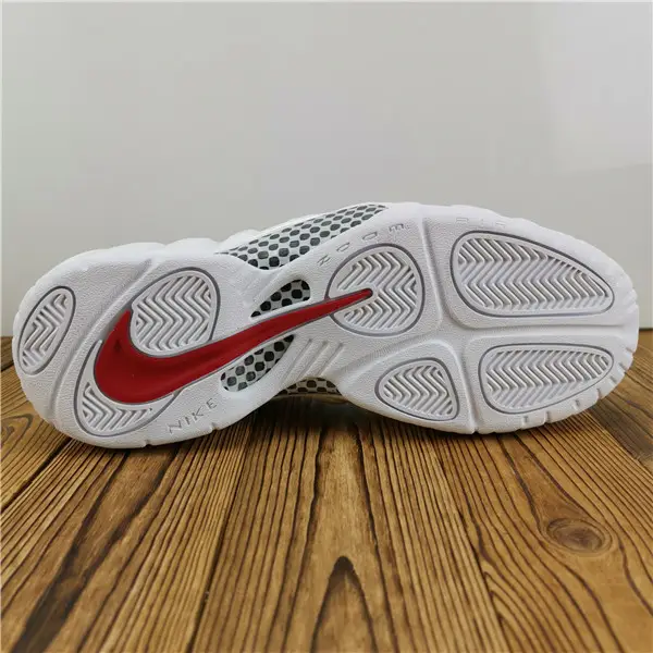 NIKE AIR FOAMPOSITE PRO WHITE BLACK UNIVERSITY RED 