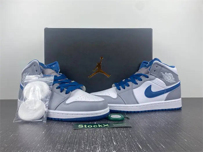 Jordan 1 Mid True Blue Cement  BBAAB2511