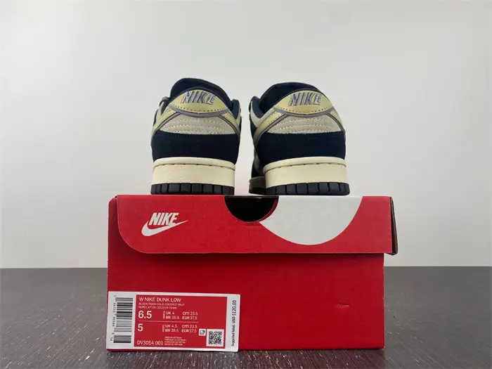 Nike Dunk Low LX Black Suede Team Gold 