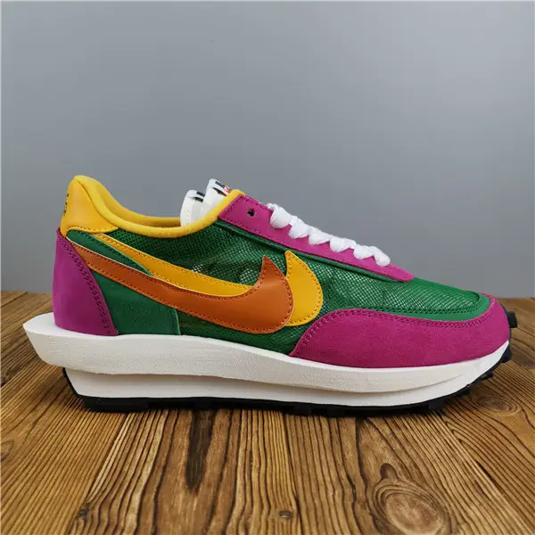 Sacai x Nike LDV Waffle Green Pink 