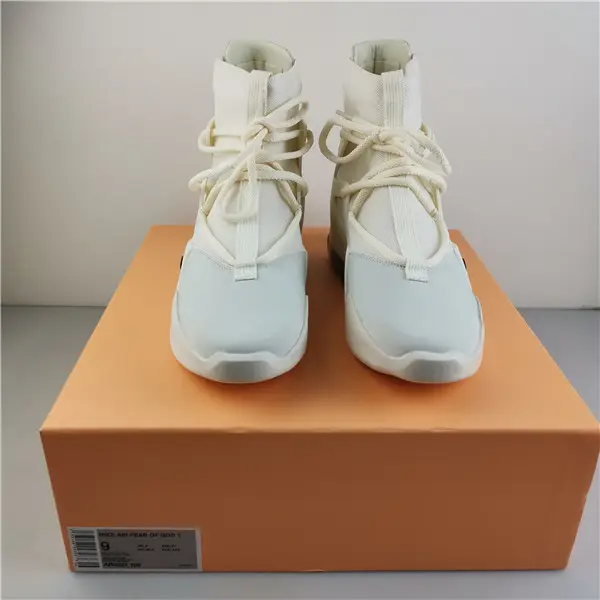 NIKE AIR FEAR OF GOD 1 SAIL BLACK 