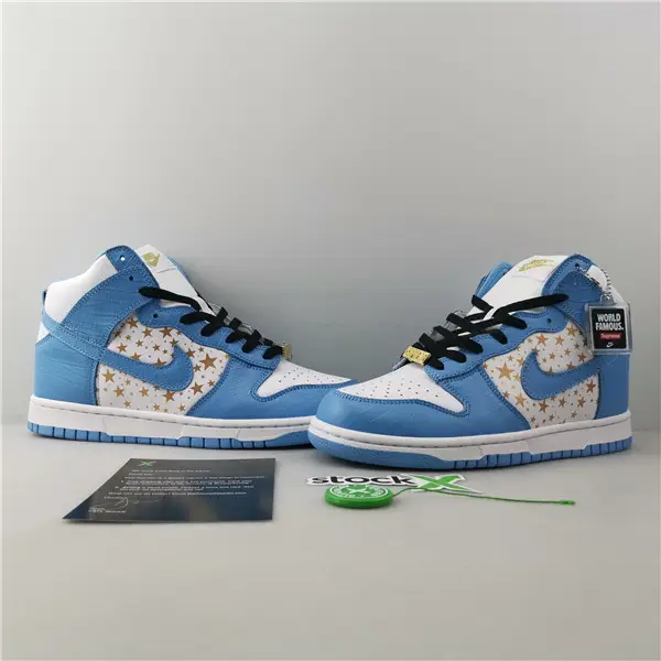 SUPREME X NIKE DUNK HIGH PRO SB BLUE 