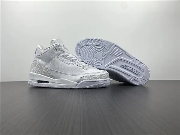 Jordan 3 Retro Pure White 2018 (PS) 