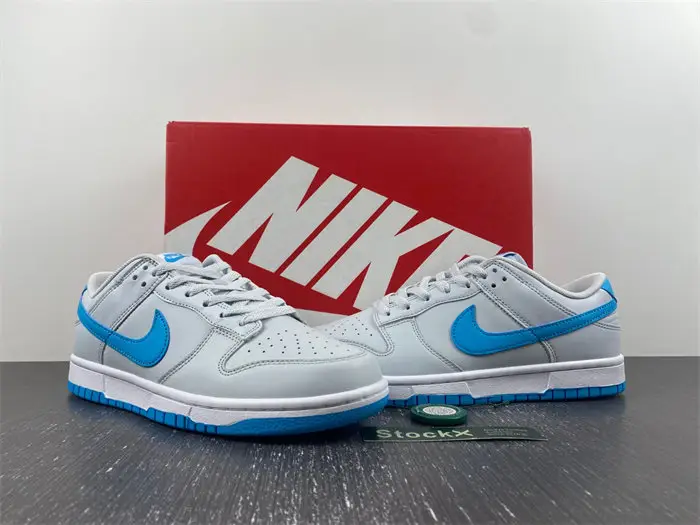 Nike Dunk Low Retro Pure Platinum Blue Lightning 