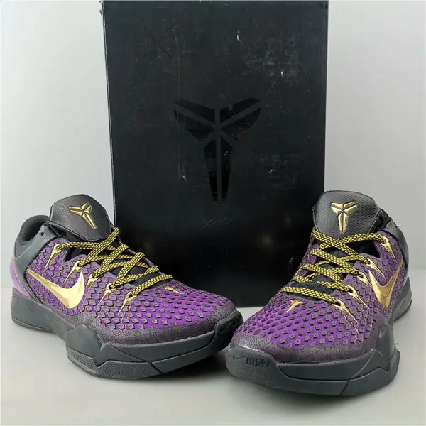 Nike Zoom Kobe VII Black Purple Gold 