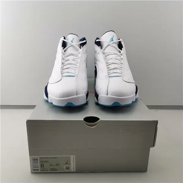 Jordan 13 Retro White Obsidian Powder Blue 