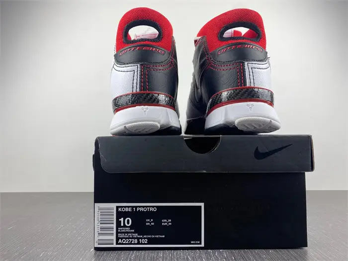 Nike Kobe 1 Protro White Black Red 