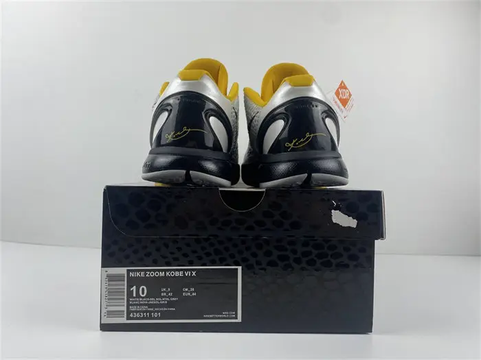 Nike Zoom Kobe 6 White Del Sol 
