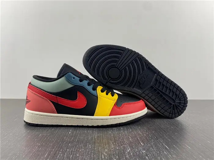 Air Jordan 1 Low SE Black Multi-Color 