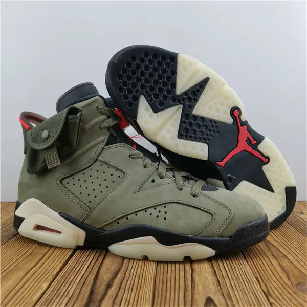 AIR JORDAN 6 TRAVIS SCOTT MEDIUM OLIVE 