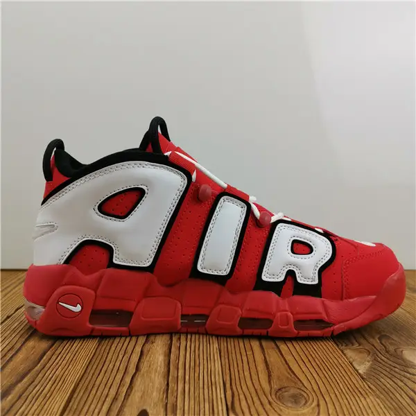 Nike Air More Uptempo University Red Black White 