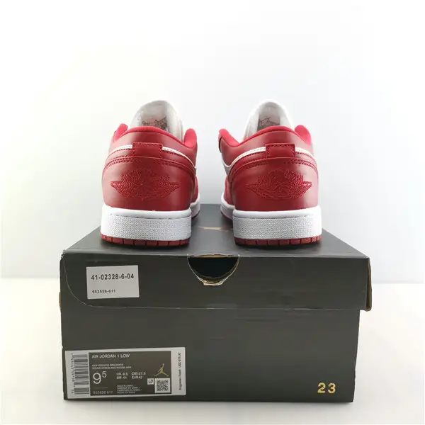 Air Jordan 1 Low Gym Red White - 