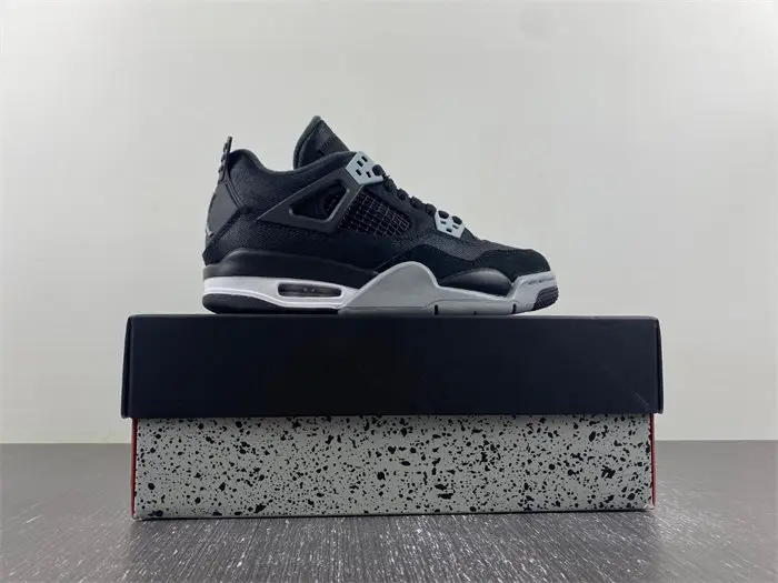 Jordan 4 Retro Black Canvas 
