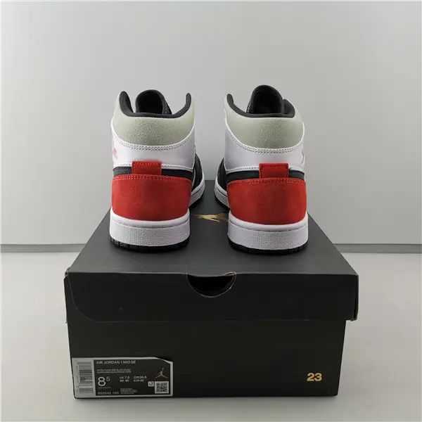 AIR JORDAN 1MID SE 'RED BLACK TOE ' 