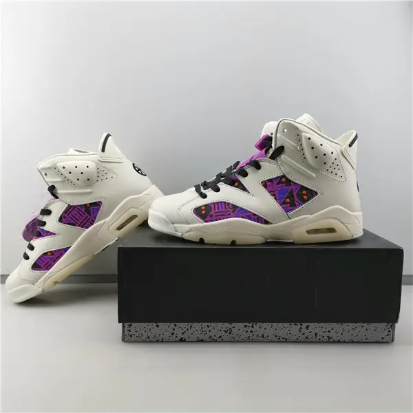 AIR JORDAN 6 RETRO QUAI54 SAIL BLACK 
