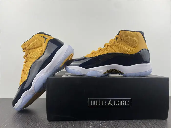 Air Jordan 11 Retro Black Yellow 