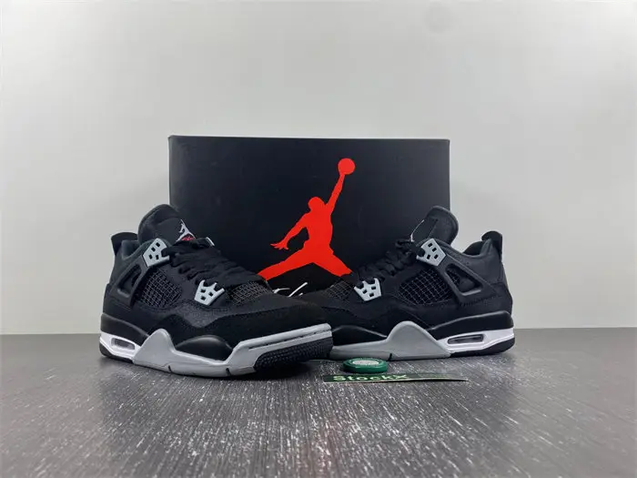 Jordan 4 Retro Black Canvas  BAFC259