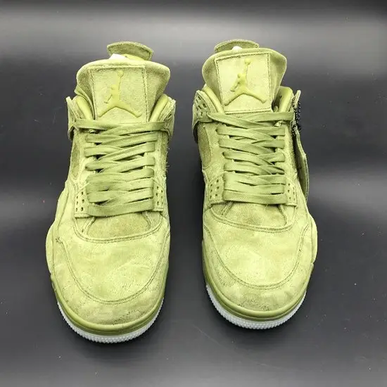 Air Jordan 4 KAWS 'Cool Green' Glow In 