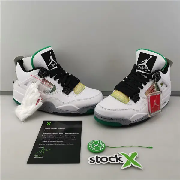 Jordan 4 Retro Lucid Green Rasta 