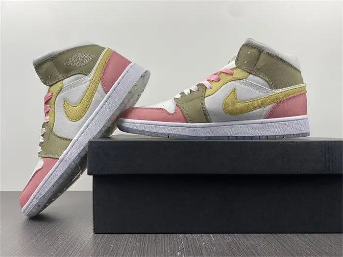 Jordan 1 Mid SE Pastel Vivid Green Grind 