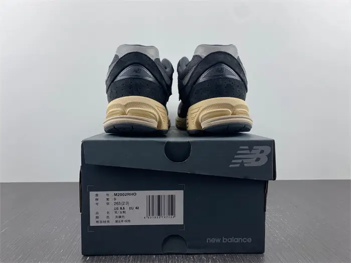 New Balance 2002R Black Dark Grey 