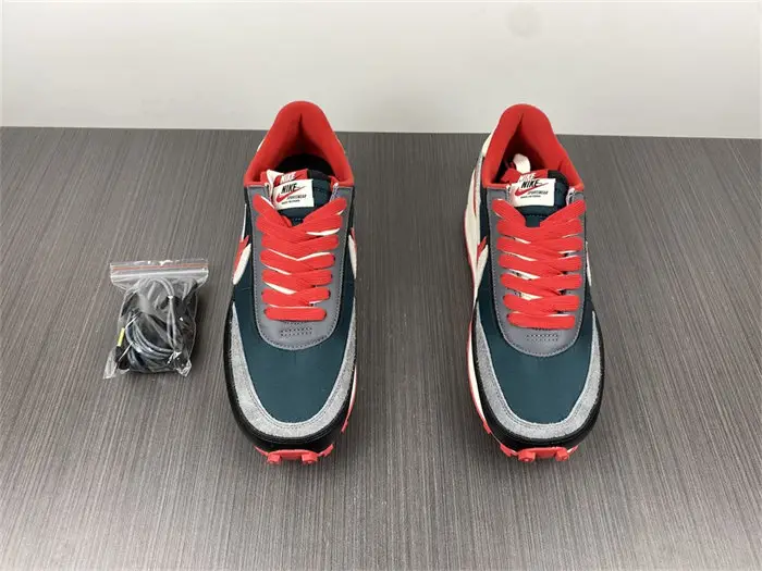 Nike LD Waffle sacai Undercover Midnight Spruce University Red 