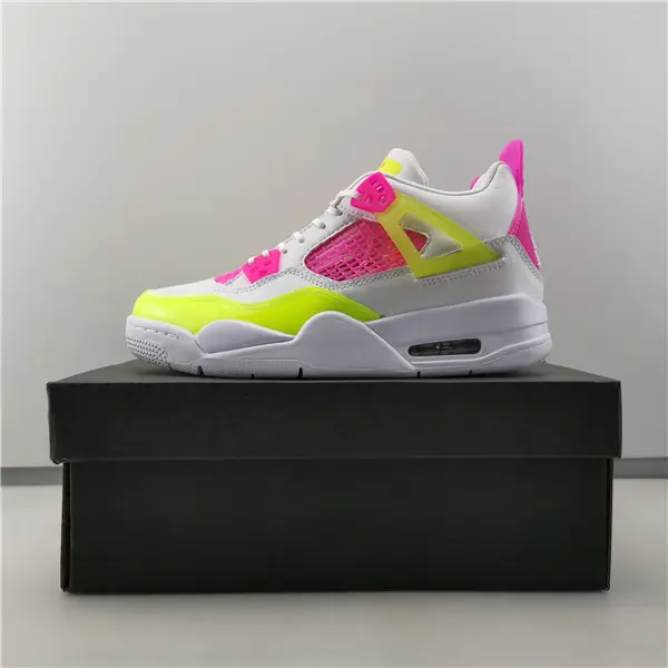 AIR JORDAN 4 GIRLS LEMON VENOM PINK BLAST 