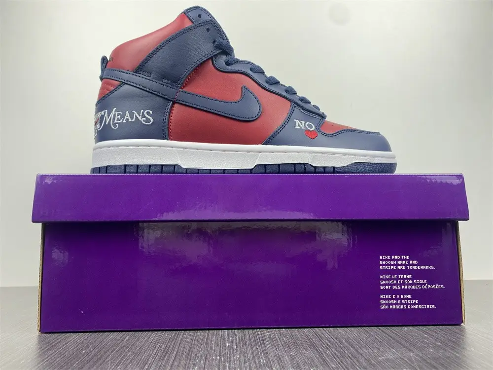 Nike SB Dunk High Supreme By Any Means Navy 