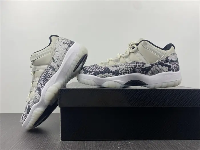 Jordan 11 Retro Low Snake Light Bone 