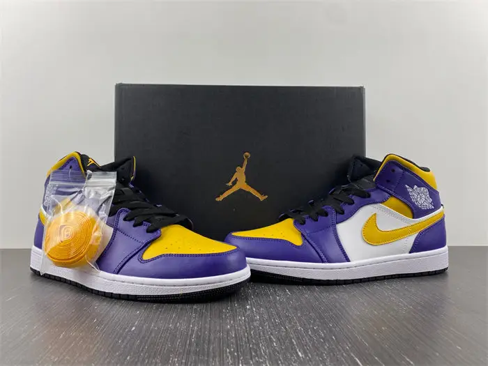 Jordan 1 Mid Lakers  EBB2658