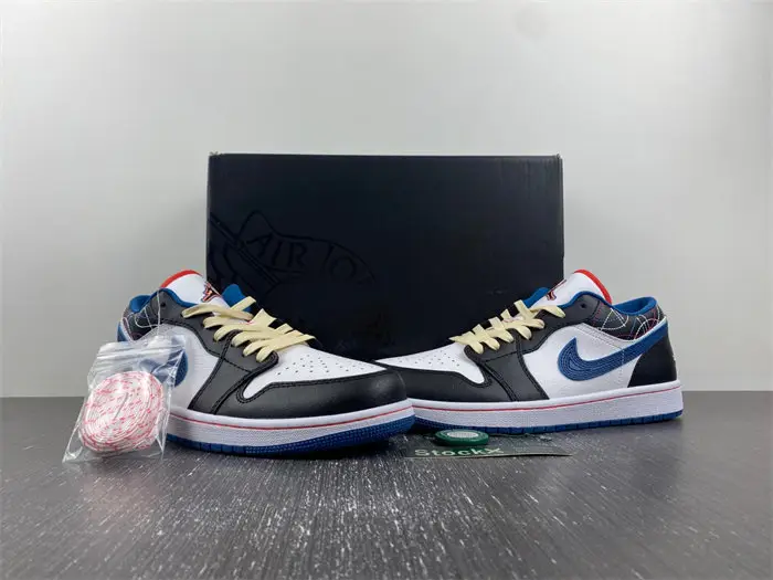 Jordan 1 Generation Air Jordan 1 Low SE White Black Dark Blue 