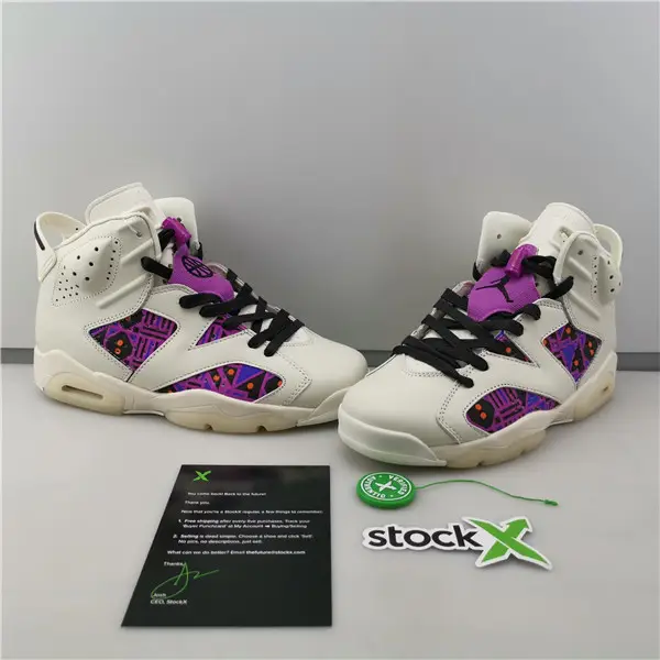 AIR JORDAN 6 RETRO QUAI54 SAIL BLACK 