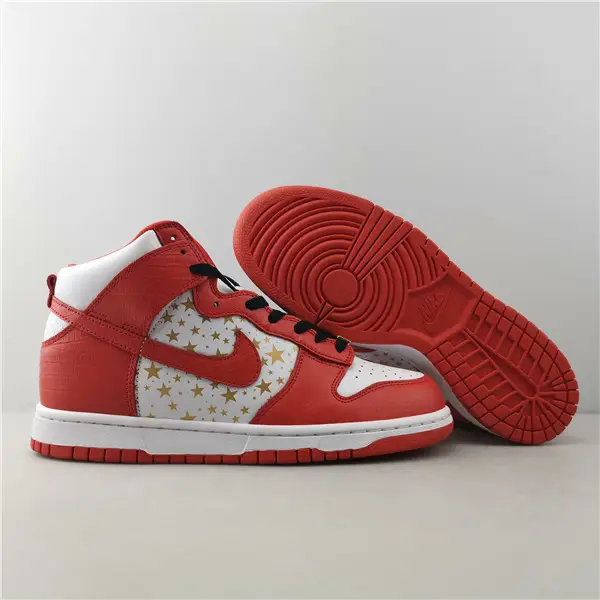 Nike Dunk High Pro SB Supreme Red Stars 