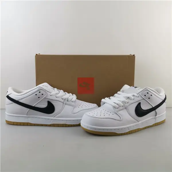 Nike SB Dunk Low Orange Label White Black 