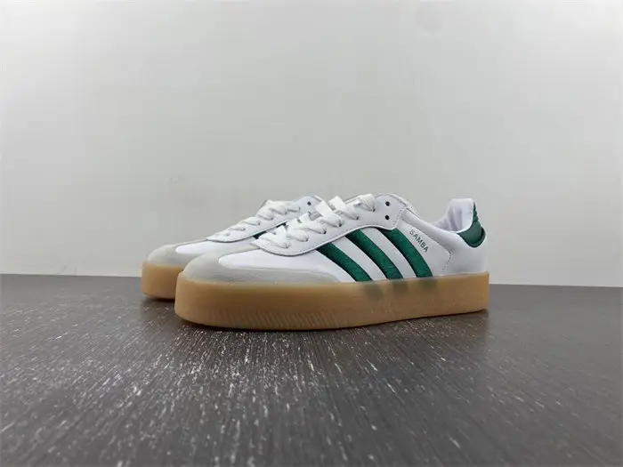 adidas Sambae White Collegiate Green Gum 