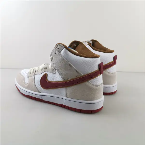 Nike SB Dunk High Sail Bright Crimson 