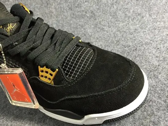 Authentic Air Jordan 4 Gold-Metllic 