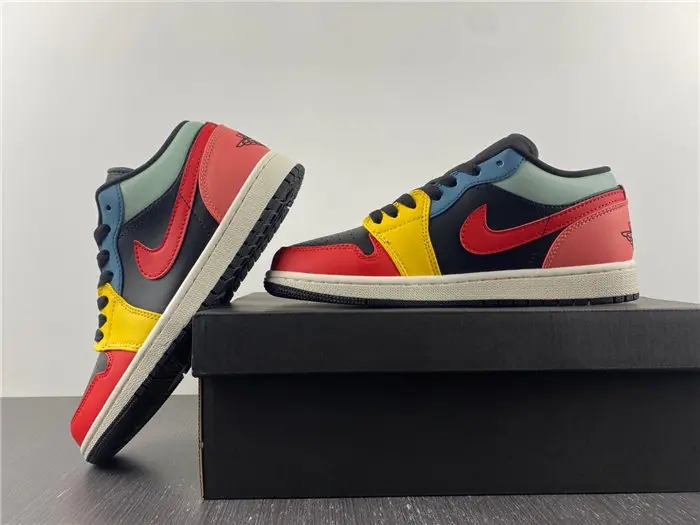 Air Jordan 1 Low SE Black Multi-Color 