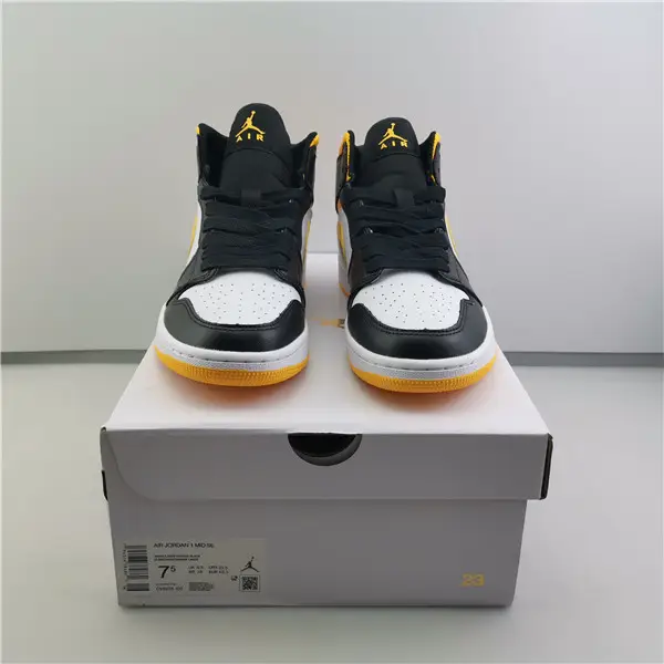 AIR JORDAN 1 MID LASER ORANGE BLACK 