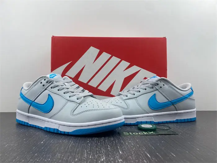 Nike Dunk Low Retro Pure Platinum Blue Lightning 