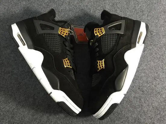 Authentic Air Jordan 4 Gold-Metllic 