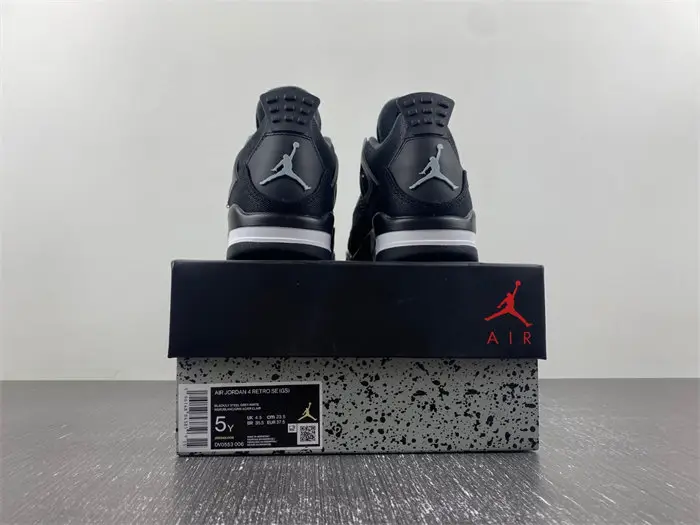 Jordan 4 Retro Black Canvas 