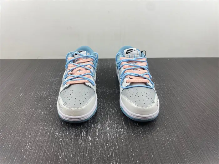 Nike Dunk Low Retro Fleece Swoosh Worn Blue 