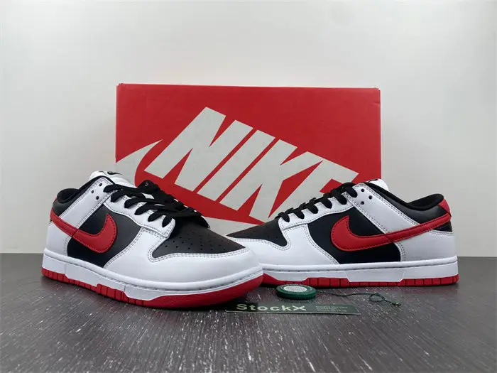 Nike Dunk Low Retro White Black University Red 