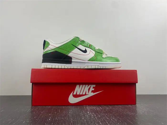 Nike Dunk Low Disrupt 2 Just Do It Snakeskin Green 