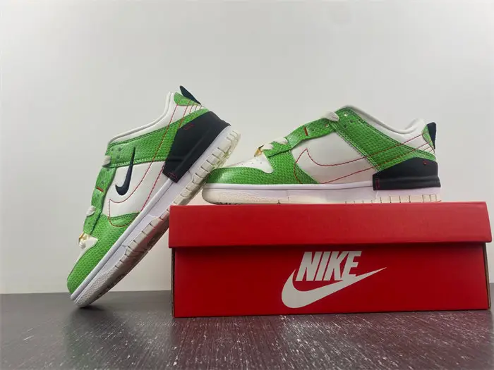 Nike Dunk Low Disrupt 2 Just Do It Snakeskin Green 